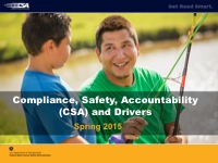 Get Road Smart: Drivers and the Compliance, Safety, Accountability (CSA) Program