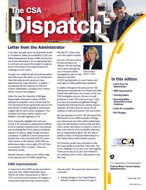 CSA Dispatch, December 2011