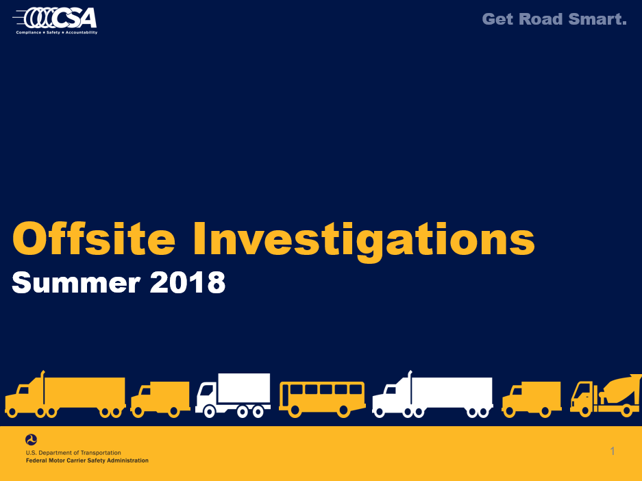 Intro to Offsite Investigations for Carriers